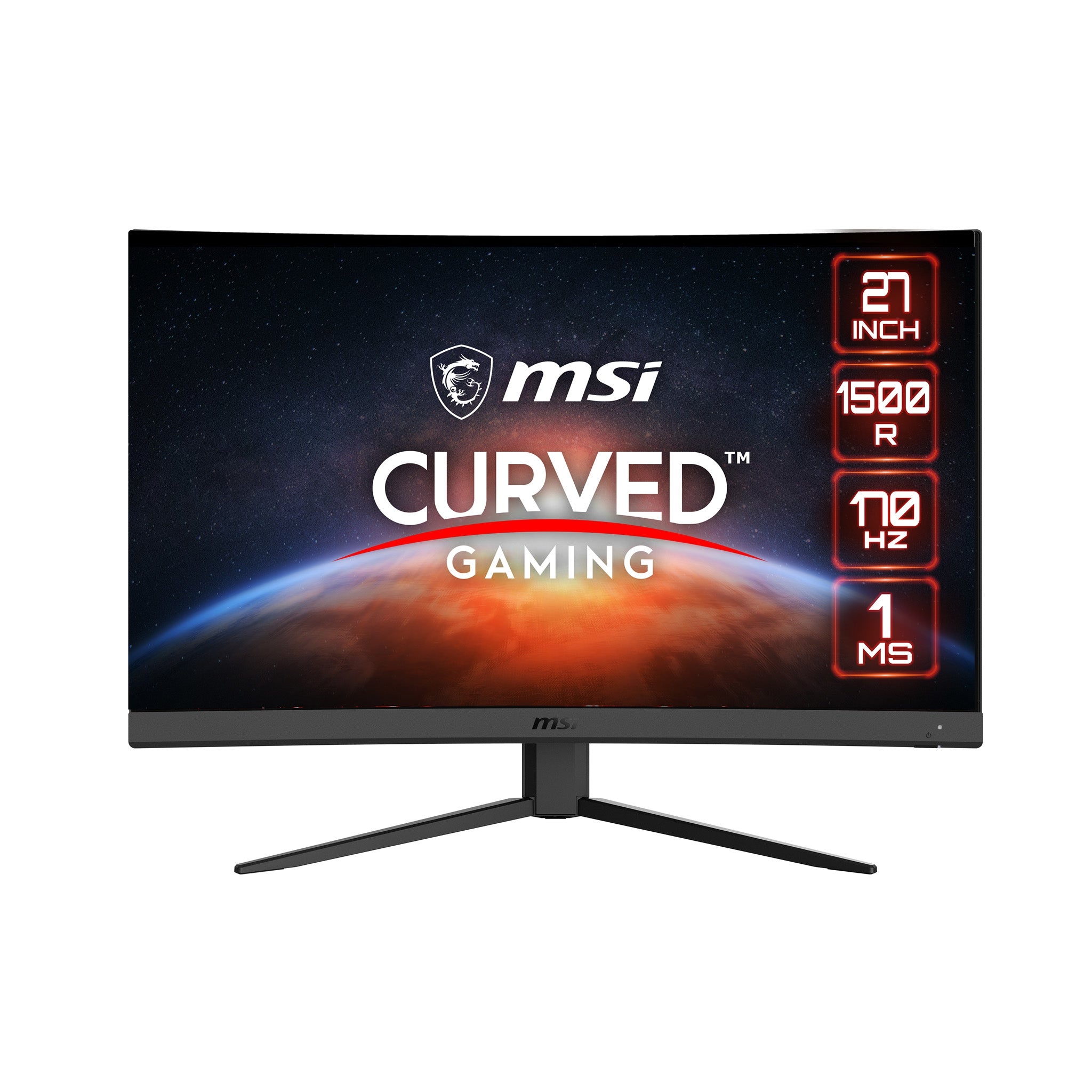 Monitor Msi Gaming Curvo 170Hz 1Ms G27Cq4 E2 Wqhd 27" Va