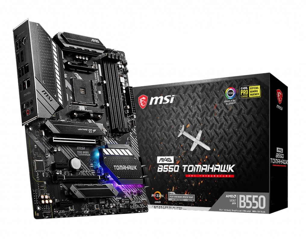 Tarjeta Madre Msi Mag B550 Tomahawk Ddr4 M.2 Pcie 4.0 Ryzen Am4 Atx