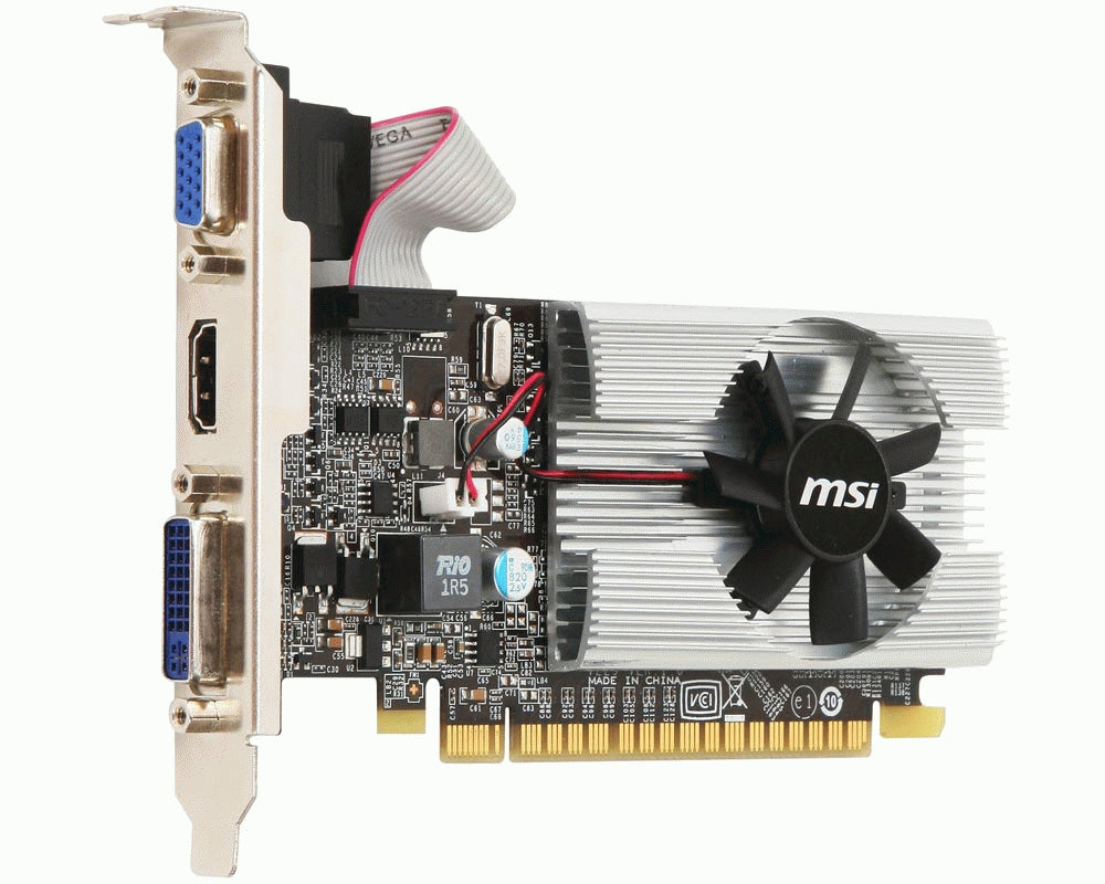 Tarjeta De Video Msi N210-Md1G/D3 Nvidia Gpu Gddr3-Sdram 64 Bit