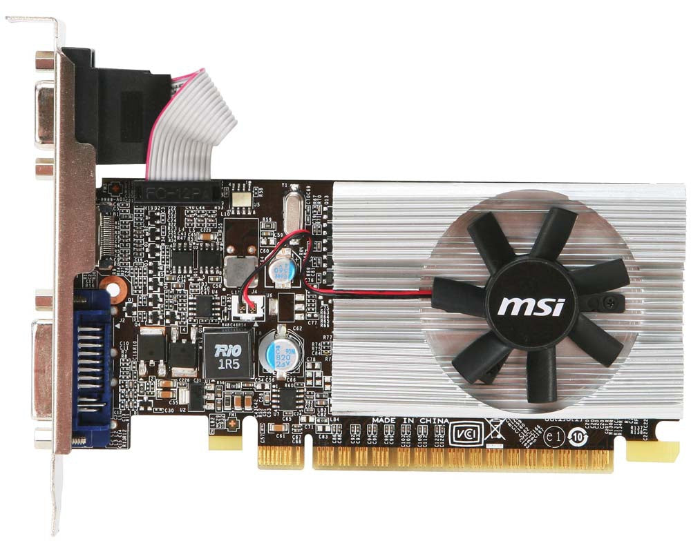 Tarjeta De Video Msi N210-Md1G/D3 Nvidia Gpu Gddr3-Sdram 64 Bit