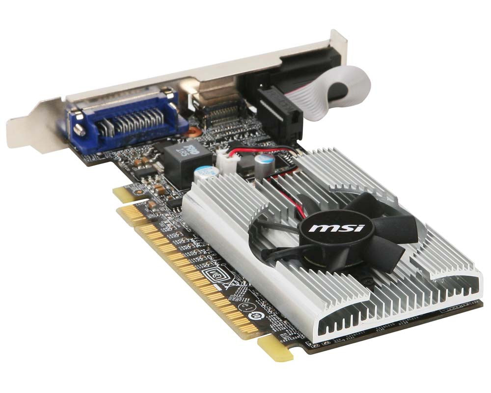 Tarjeta De Video Msi N210-Md1G/D3 Nvidia Gpu Gddr3-Sdram 64 Bit