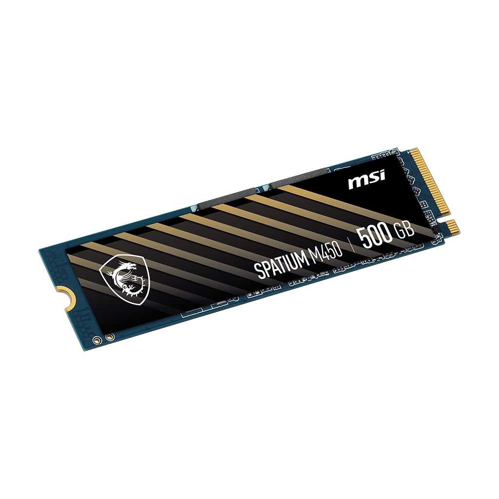 Unidad De Estado Solido Ssd Interno Msi Spatium M450 500 Gb M.2 2280 Pcie Gen4X4, Nvme 1.4 Lec 3600 / Esc 2300 Mb/S Spatium M450 Pcie 4.0 Nvme M.2 500Gb