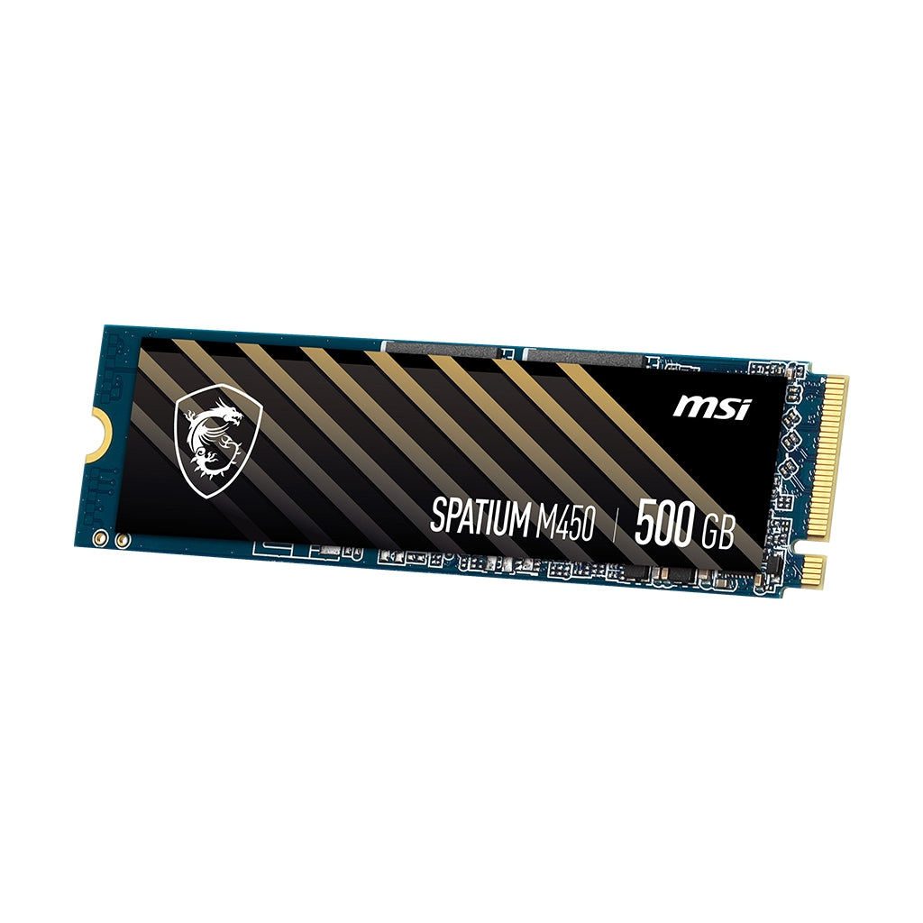 Unidad De Estado Solido Ssd Interno Msi Spatium M450 500 Gb M.2 2280 Pcie Gen4X4, Nvme 1.4 Lec 3600 / Esc 2300 Mb/S Spatium M450 Pcie 4.0 Nvme M.2 500Gb