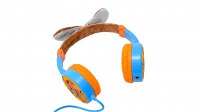 Audífonos Infantiles Puppy Necnon Nbhk-Puppy Audifonos On-Ear Alambricos Kids Volumen Seguro 95Db 3.5 Mml Salida Audio 3.5Mml Hipoalargenico No Toxico Azul