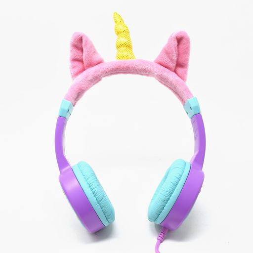 Audifonos Necnon Alambricos Kids 3.5 Mml Unicorn Lila Nbakun0495