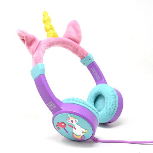 Audifonos Necnon Alambricos Kids 3.5 Mml Unicorn Lila Nbakun0495