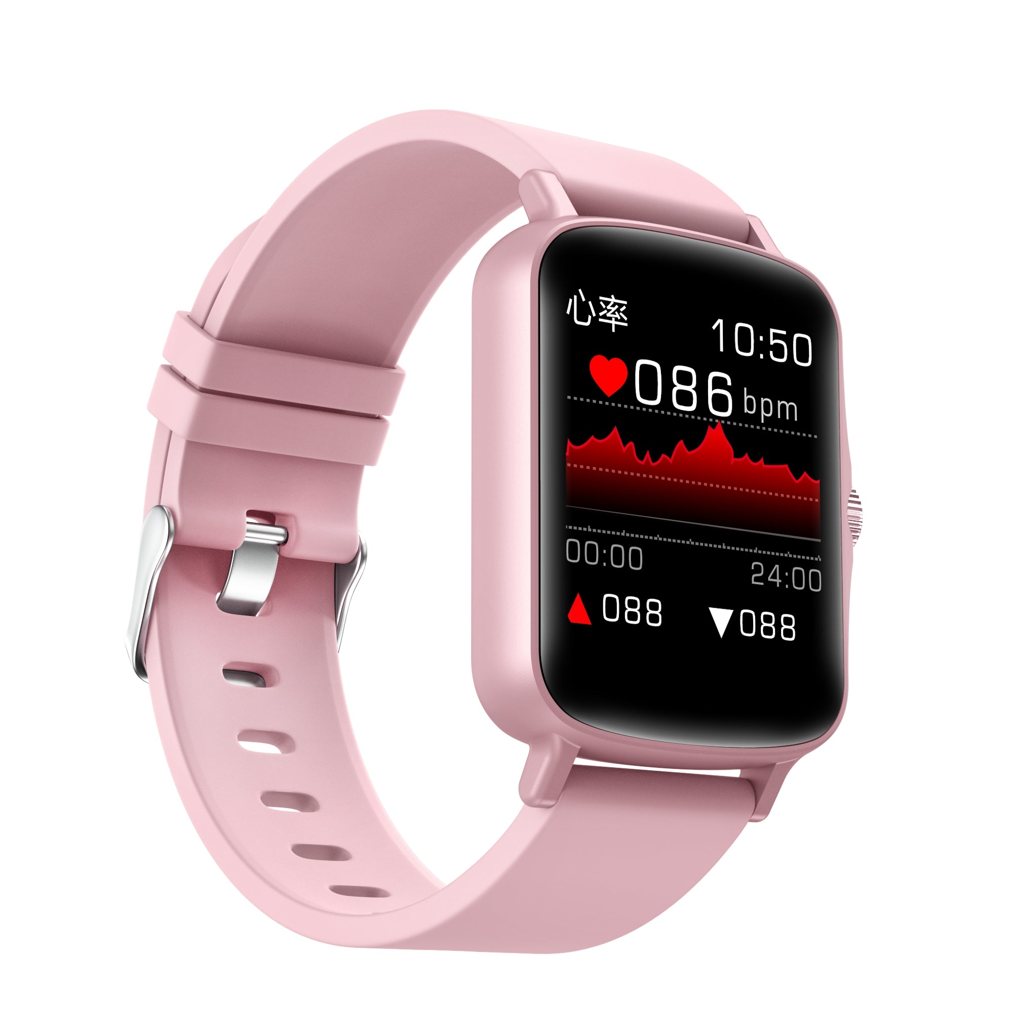 Smartwatch Necnon Nsw-01 1.44 Touch Ip67 Bt Android/Ios Notificaciones Localizador Calorias Podometro Oxigeno Presion Art. F Cardiaca Hasta 72H Rosa