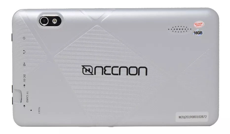 Tablet Necnon Nbta2Q085M M002Q-2 2Gb Ram 16Gb Rom 7 Pulgadas Android 10 Cam Y Mp Flash Funda Silicon Incluida Plata