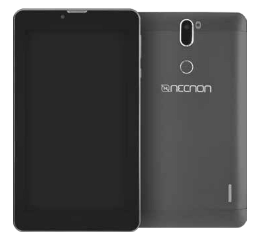 Tablet 3G Necnon M002D-2 2Gb Ram 16Gb Rom 7 Pulgadas Android 9 Cam Y 8 Mp Flash Gps Dual Sim Funda Silicon Incluida Negro