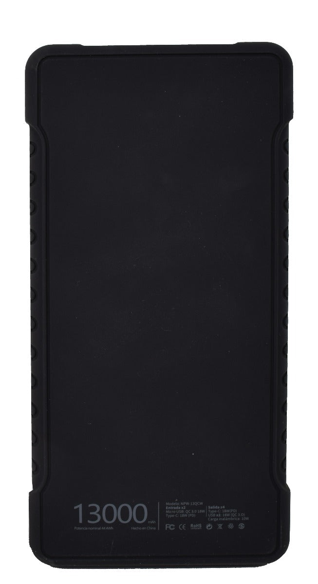 Powerbank Necnon Npw-13Qcw 13000 Mah Microusb Negro(Nppb1301Qw)