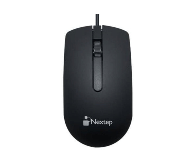 Mouse Nextep Ne-414 Alámbrico Usb 1000 Dpi Color Negro 3 Botones