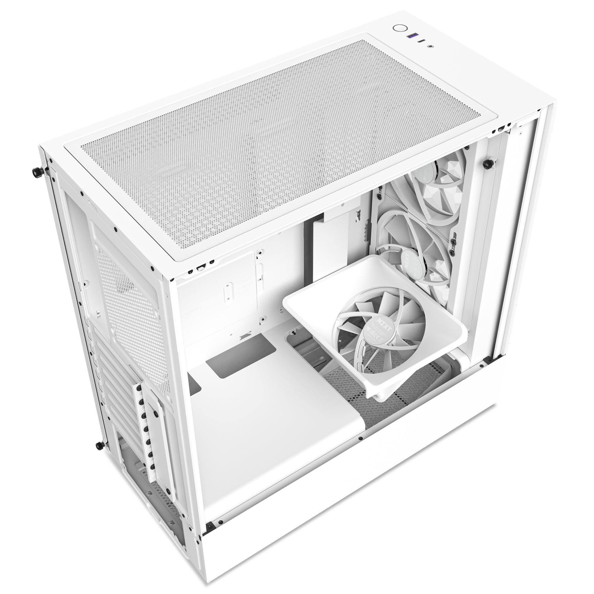 Gabinete Nzxt H5 Elite/ Blanco/Con Ventana/Midi-Tower/Micro-Atx/Rgb/Gamer