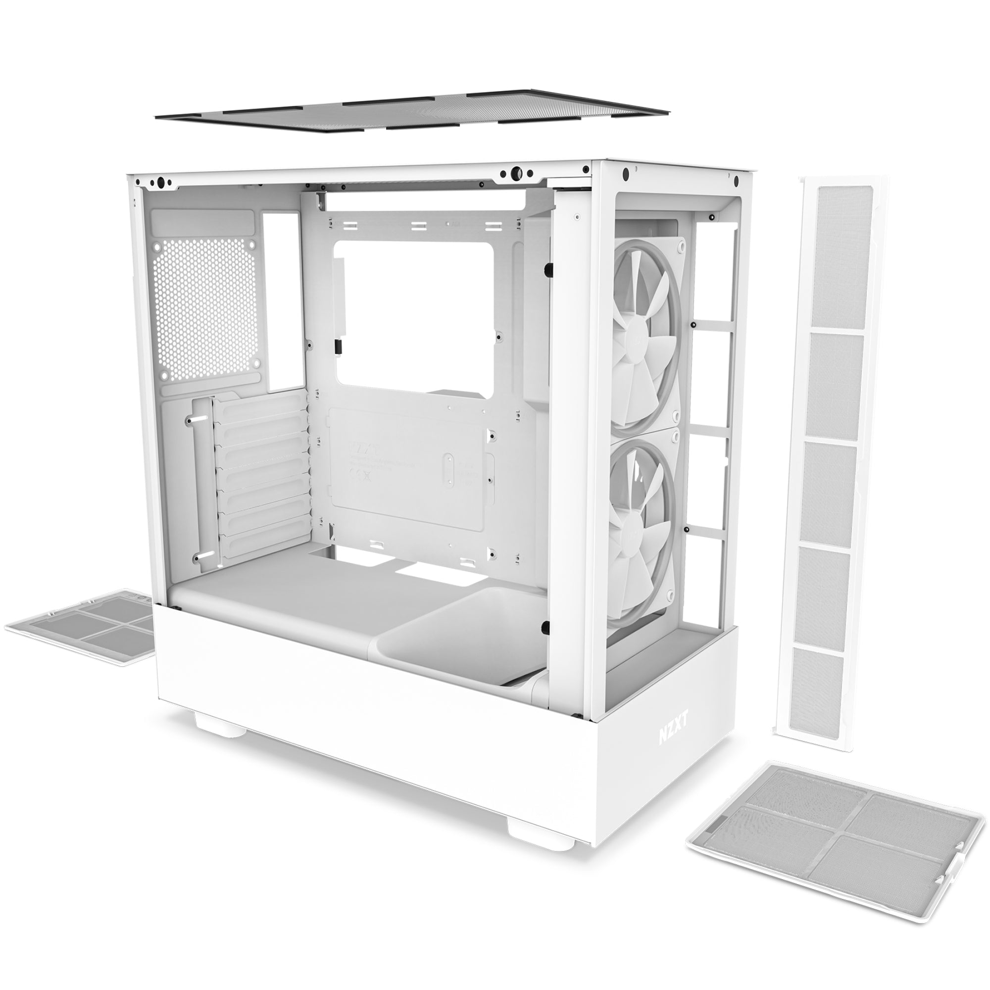 Gabinete Nzxt H5 Elite/ Blanco/Con Ventana/Midi-Tower/Micro-Atx/Rgb/Gamer