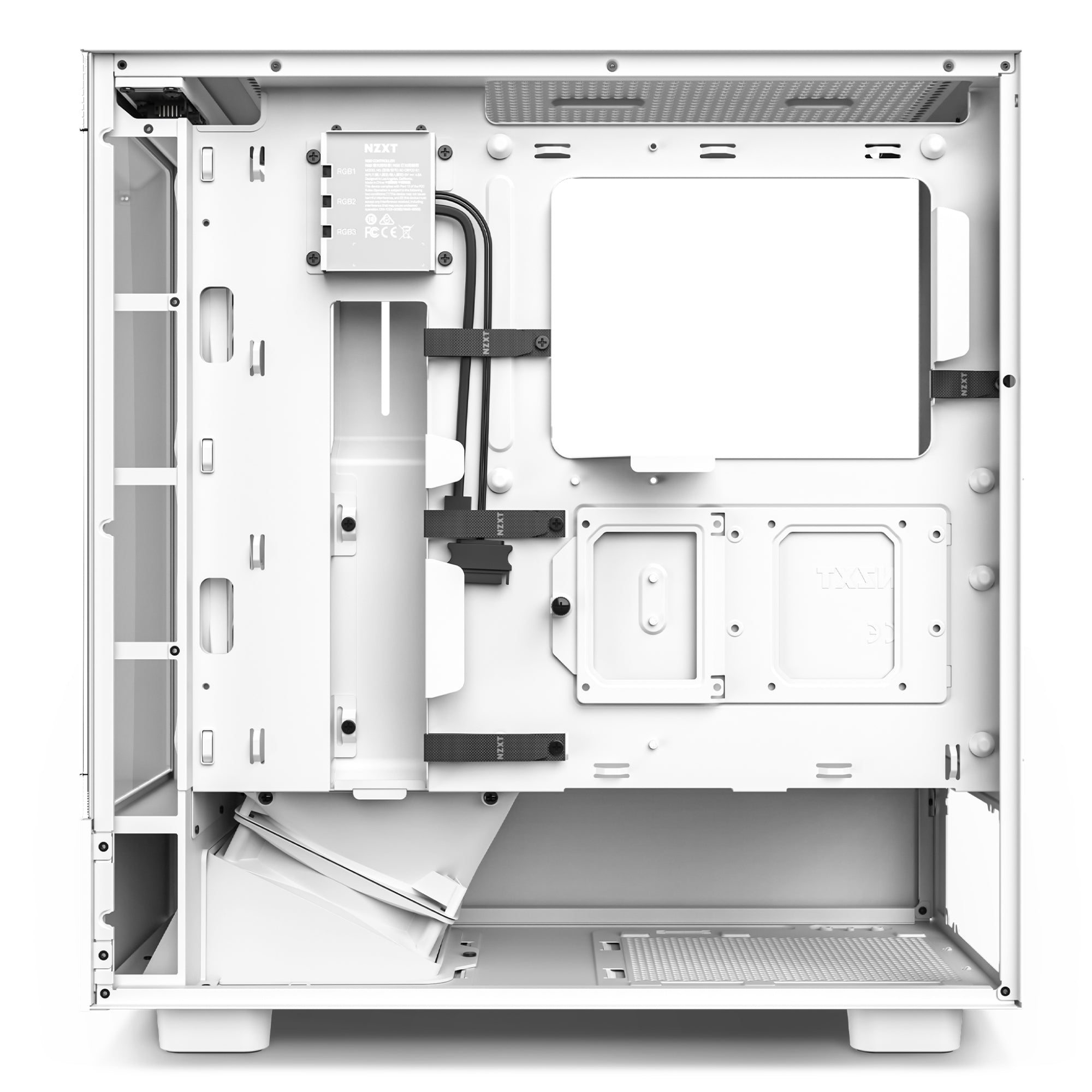 Gabinete Nzxt H5 Elite/ Blanco/Con Ventana/Midi-Tower/Micro-Atx/Rgb/Gamer