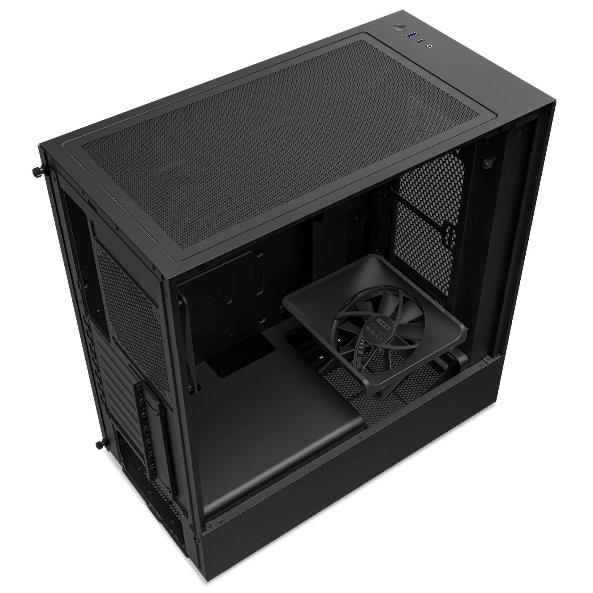 Gabinete Nzxt H5 Flow Mini-Itx/Microatx/Atx 2V S/F120Q Bk Cc-H51Fb-01