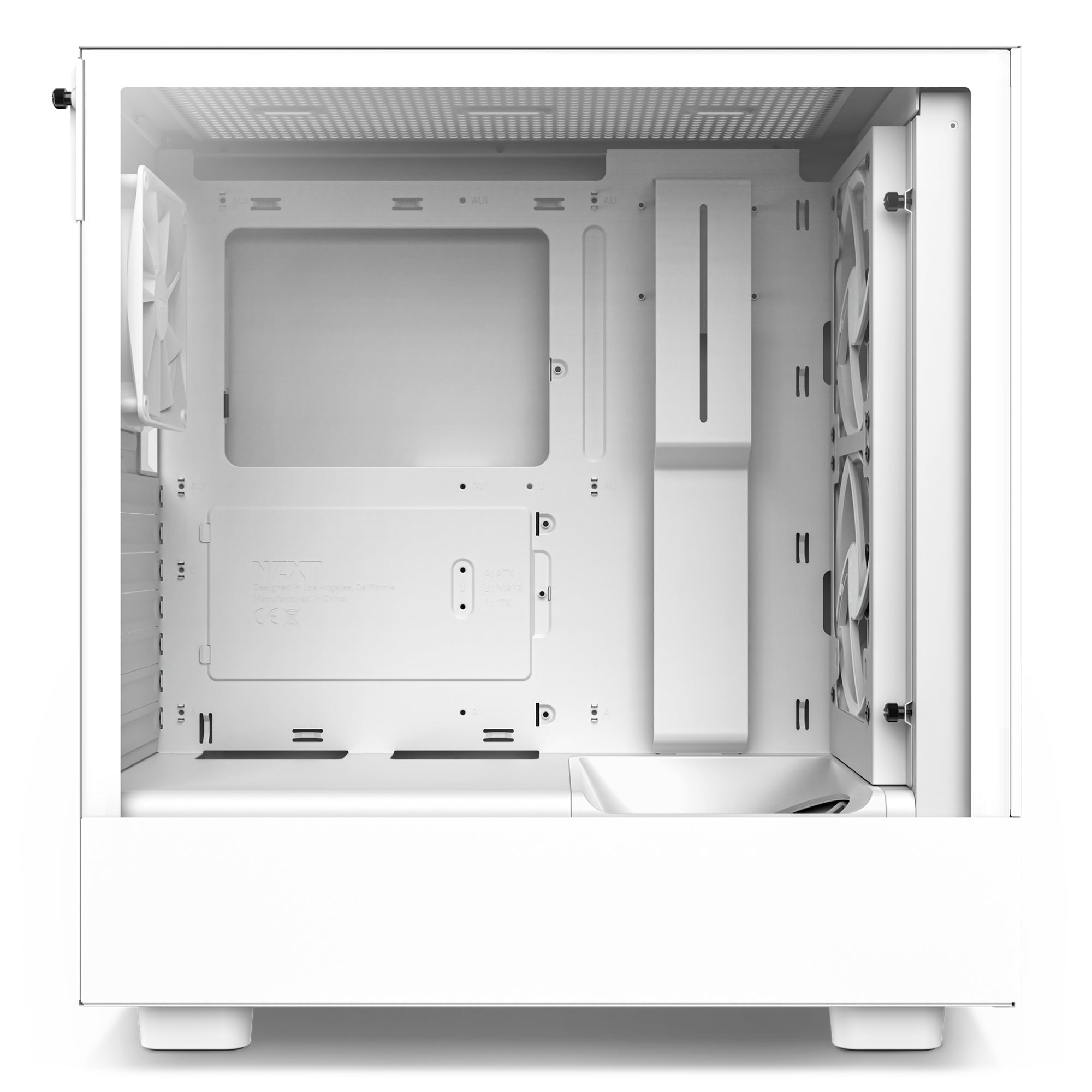 Gabinete Nzxt H5 Flow Con Ventana, Midi-Tower, Mini-Itx/Micro-Atx/Atx/Eatx, Usb 3.2, Sin Fuente, Blanco