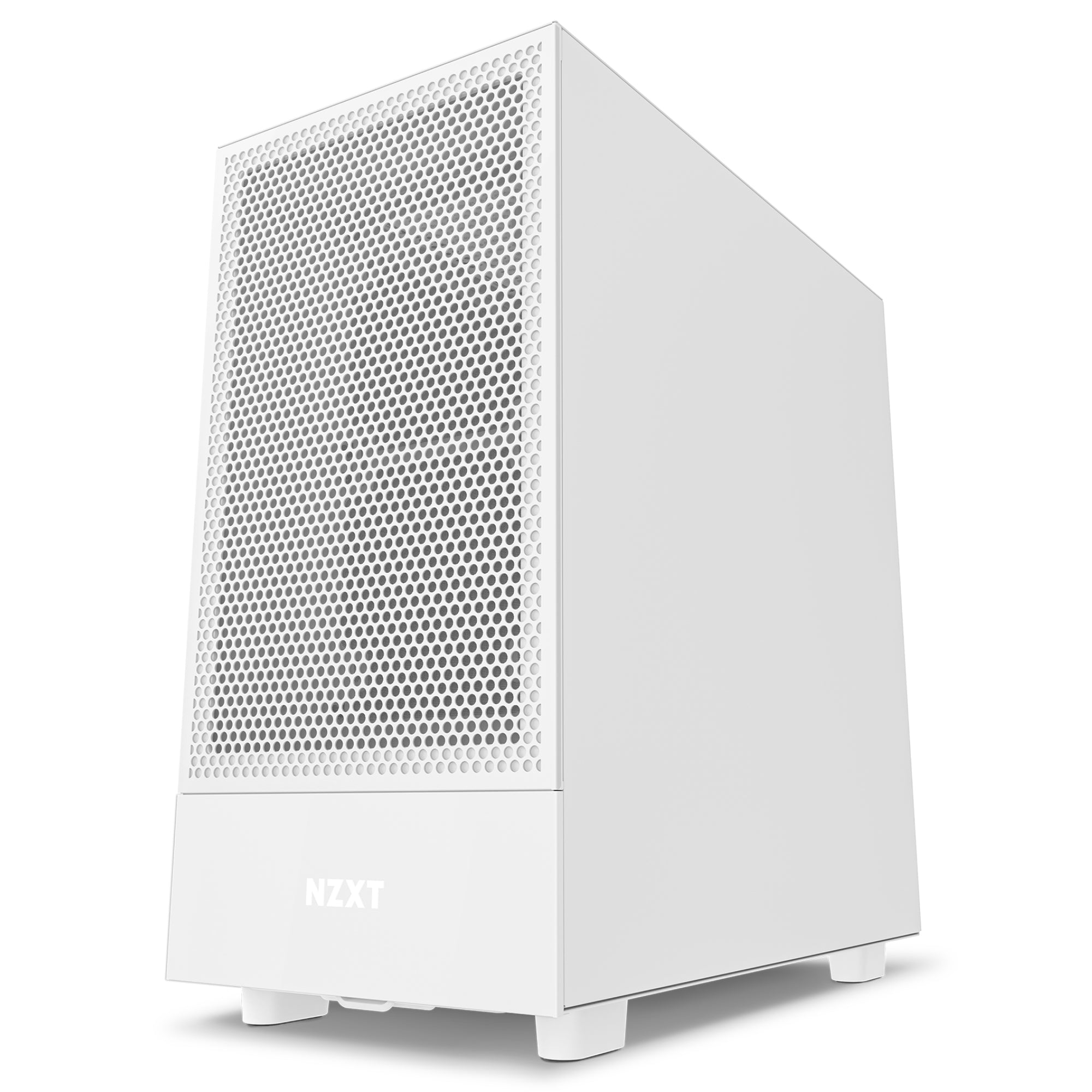 Gabinete Nzxt H5 Flow Con Ventana, Midi-Tower, Mini-Itx/Micro-Atx/Atx/Eatx, Usb 3.2, Sin Fuente, Blanco