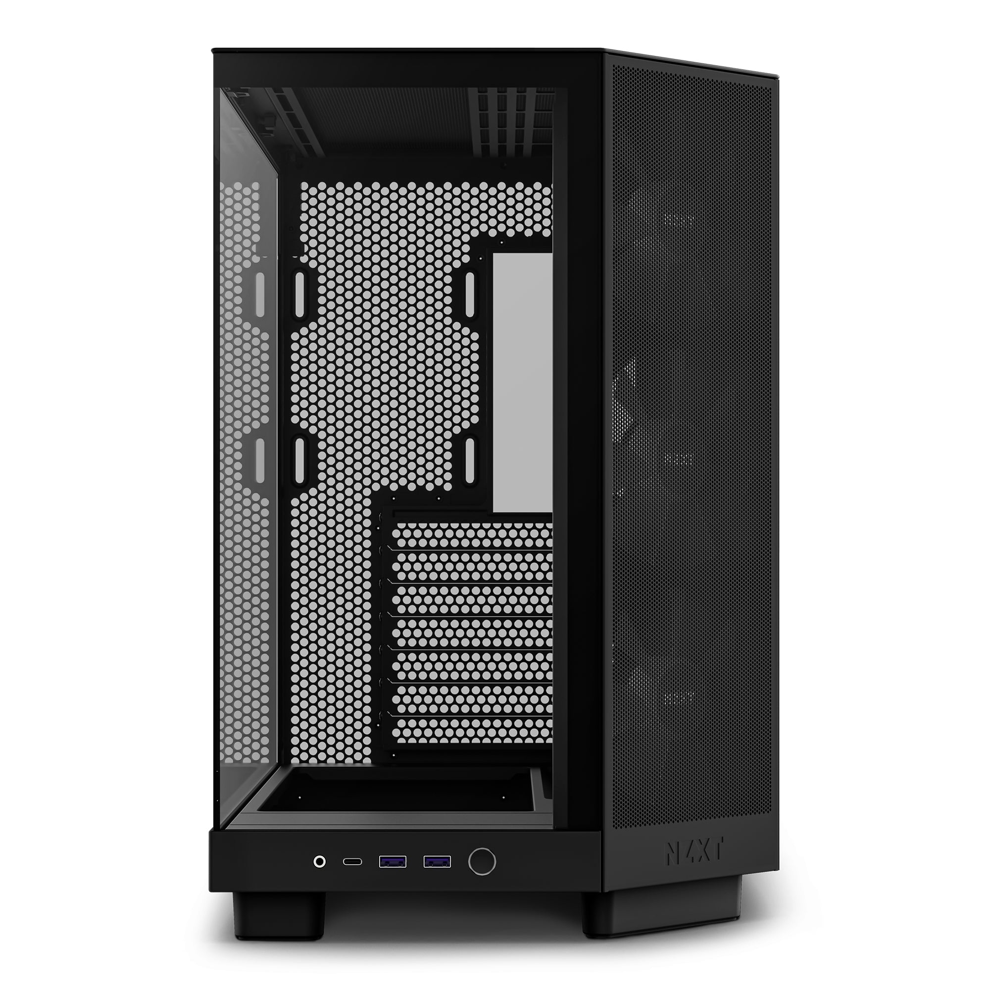 Gabinete Nzxt H6 Flow Mt Atx Doble Camara Compacta 3V 120Rgb Bk Cc-H61Fb-R1