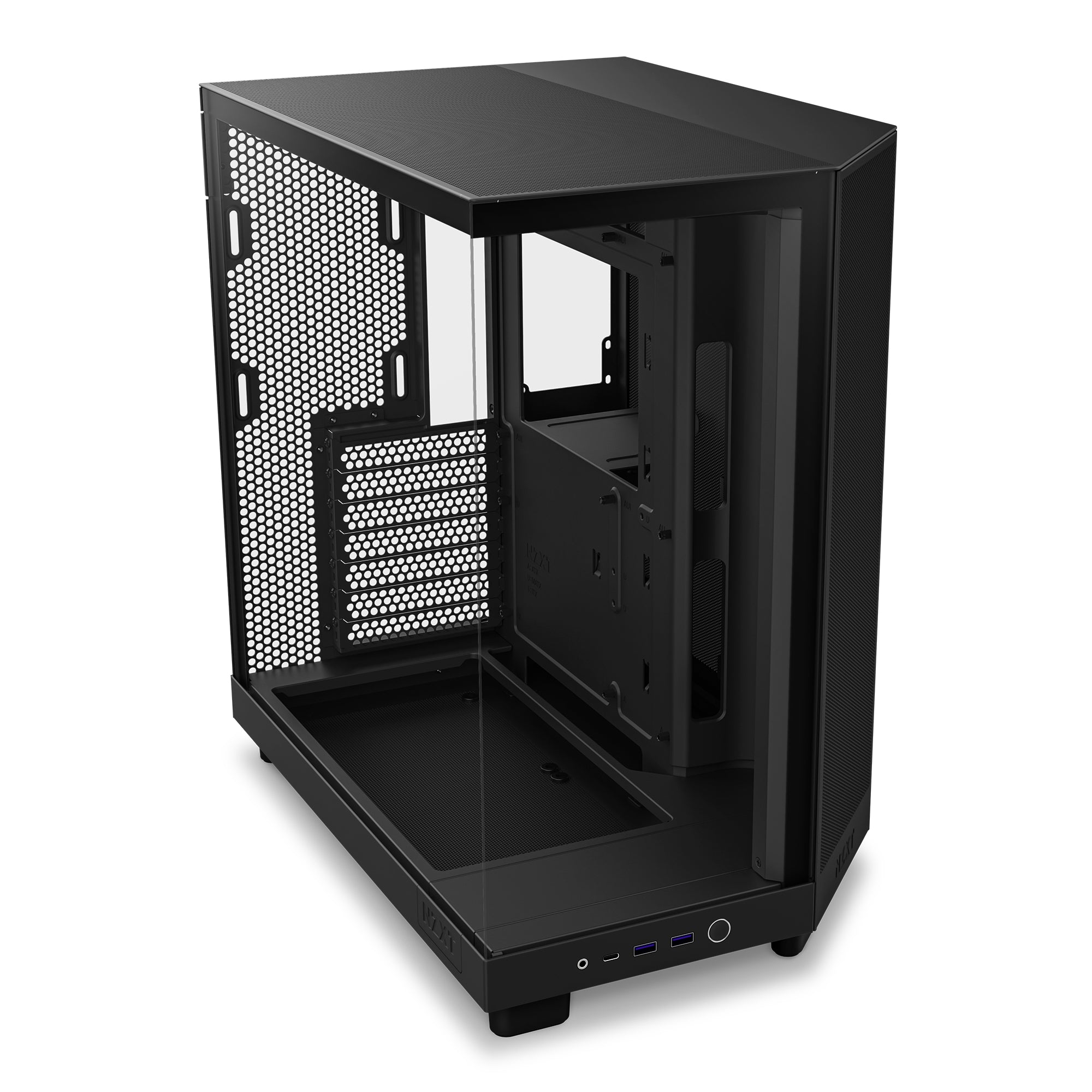 Gabinete Nzxt H6 Flow Mt Atx Doble Camara Compacta 3V 120Rgb Bk Cc-H61Fb-R1