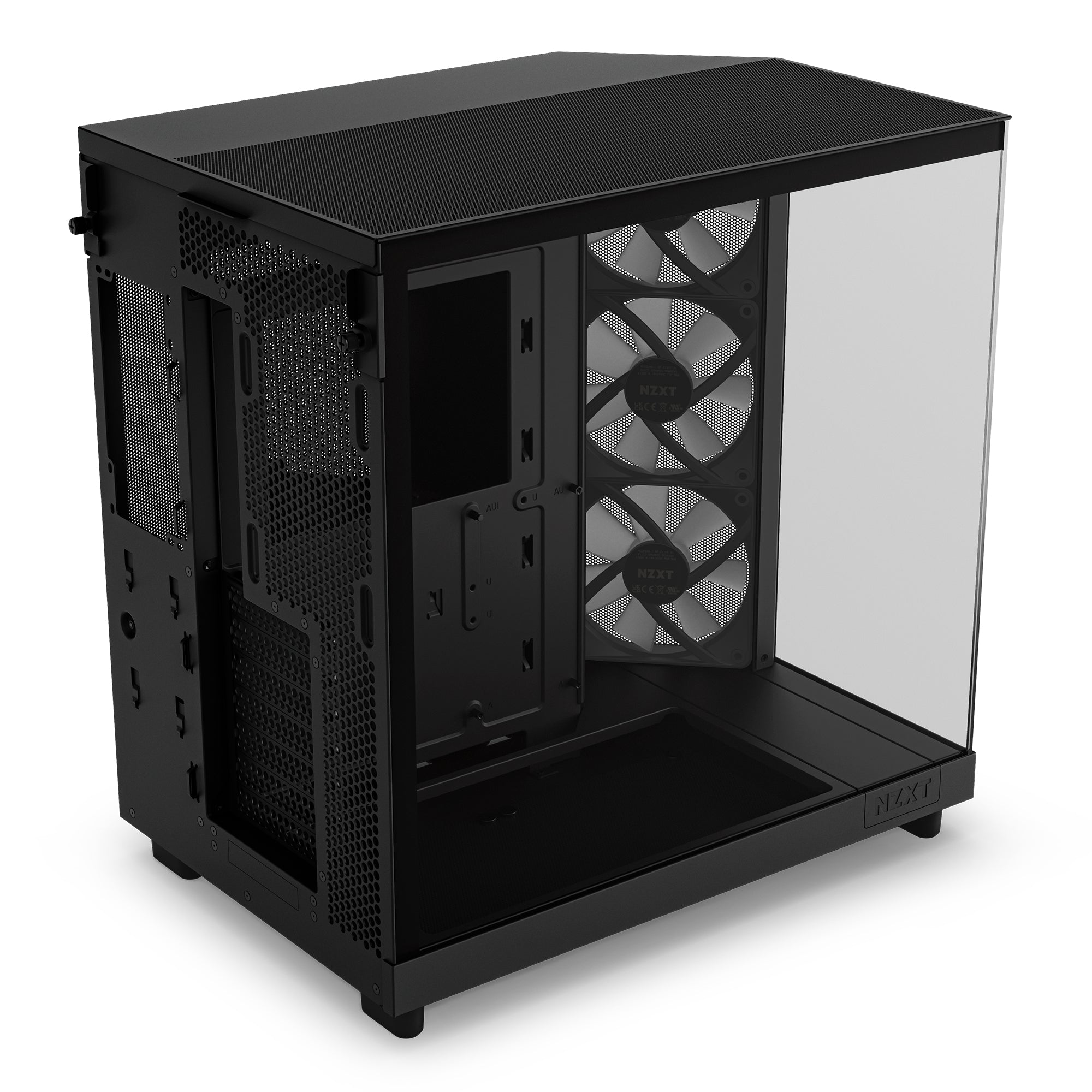 Gabinete Nzxt H6 Flow Mt Atx Doble Camara Compacta 3V 120Rgb Bk Cc-H61Fb-R1