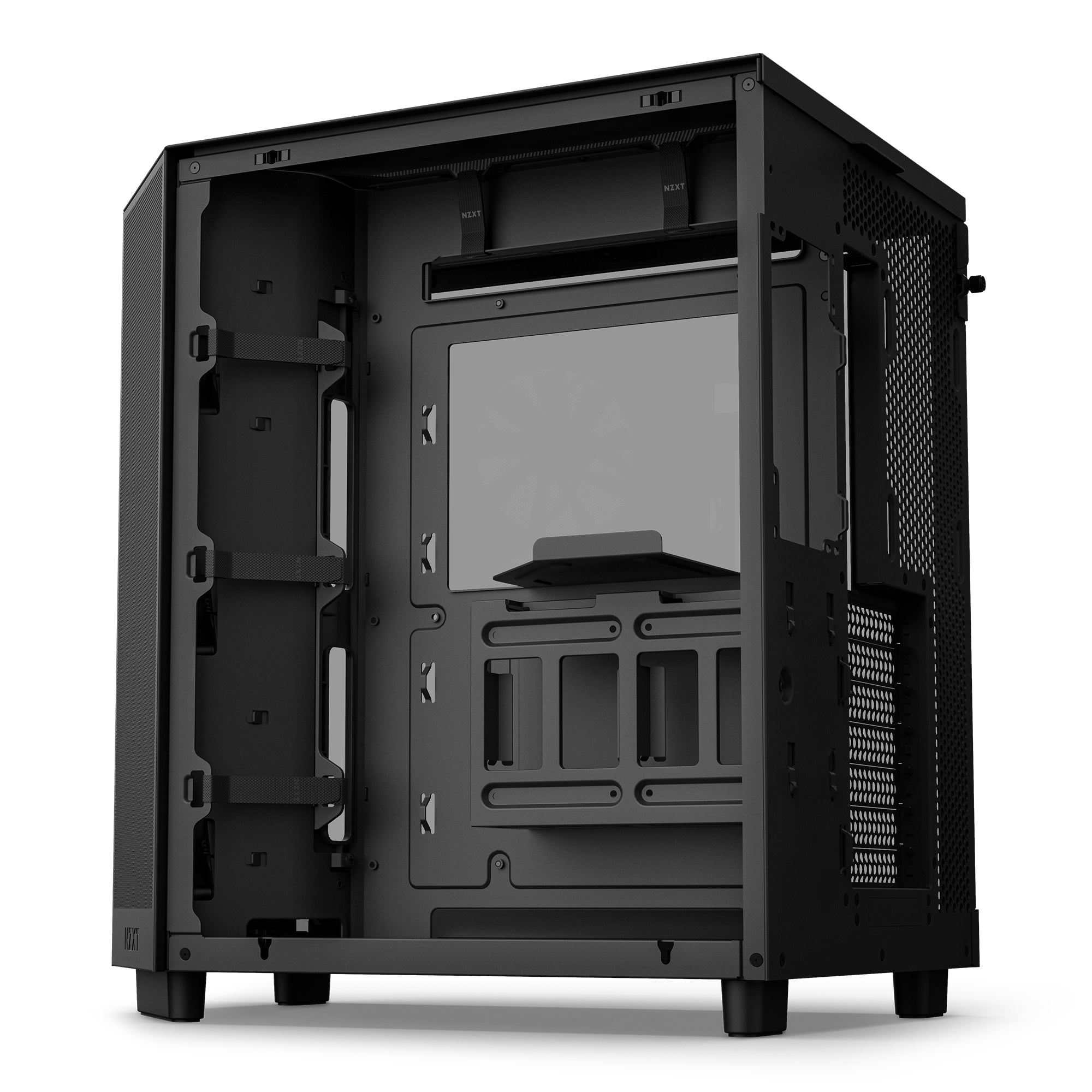 Gabinete Nzxt H6 Flow Mt Atx Doble Camara Compacta 3V 120Rgb Bk Cc-H61Fb-R1