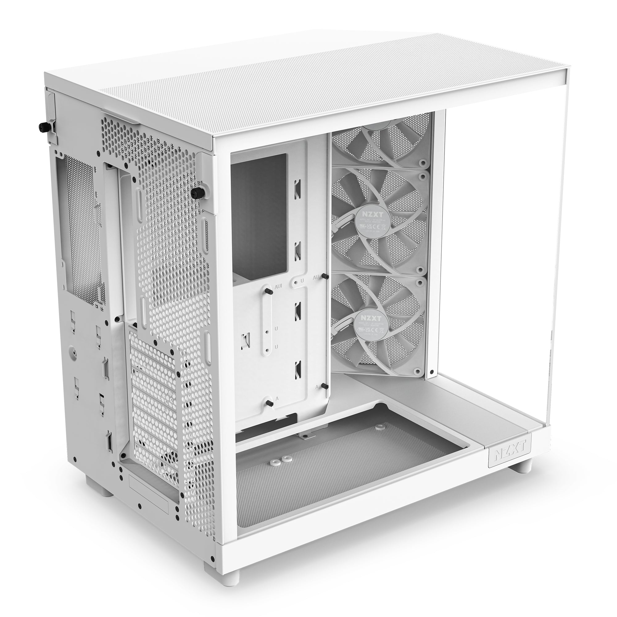 Gabinete Nzxt H6 Flow/ Vidrio Templado/Blanco/Atx, Micro-Atx, Mini-Itx/ Mid Tower/Gamer