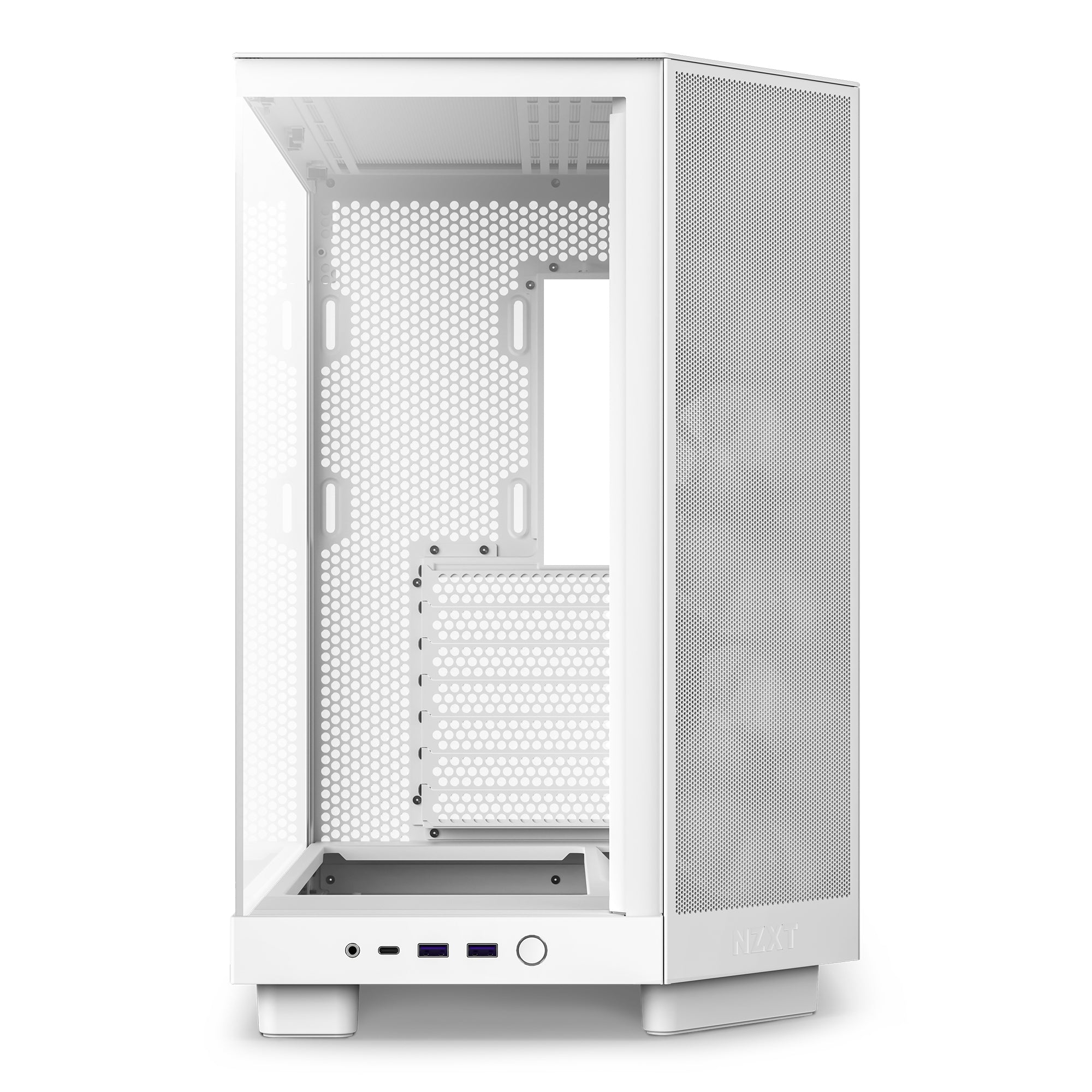 Gabinete Nzxt H6 Flow Rgb/ Vidrio Templado/Blanco/Atx, Micro-Atx, Mini-Itx/ Mid Tower/Gamer