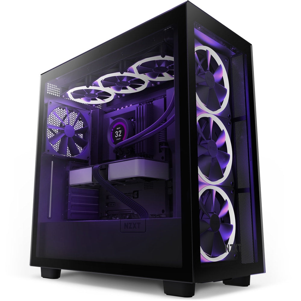 Gabinete Nzxt H7 Elite Con Ventana Rgb, Midi-Tower, Mini-Itx/Micro-Atx/Atx/Eatx, Usb 3.0, Sin Fuente, Negro Mate