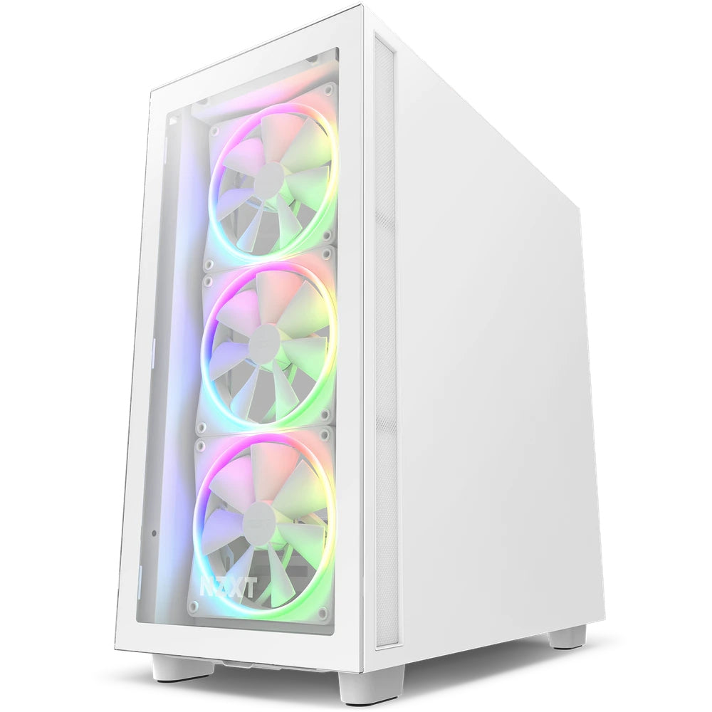 Gabinete Nzxt H7 Elite Con Ventana Rgb, Midi-Tower, Mini-Itx/Micro-Atx/Atx/Eatx, Usb 3.0, Sin Fuente, Blanco