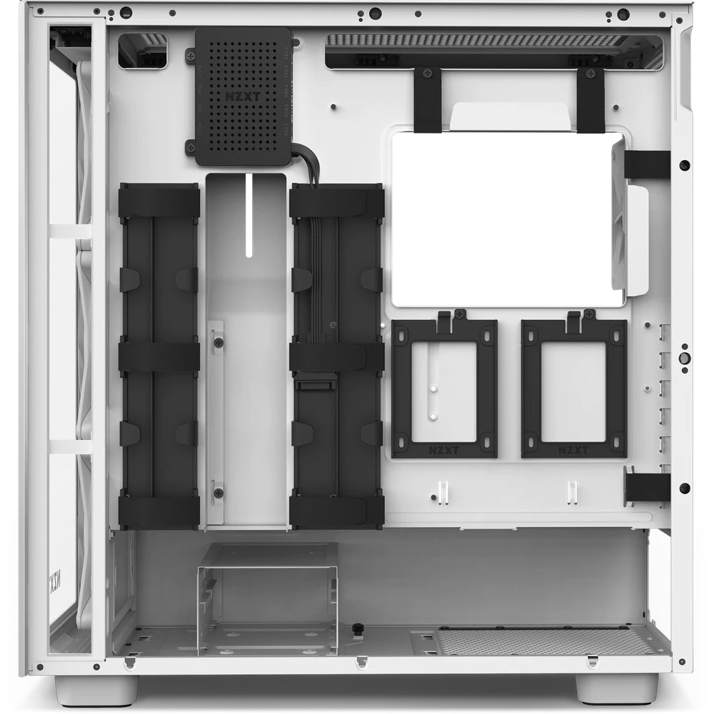 Gabinete Nzxt H7 Elite Con Ventana Rgb, Midi-Tower, Mini-Itx/Micro-Atx/Atx/Eatx, Usb 3.0, Sin Fuente, Blanco