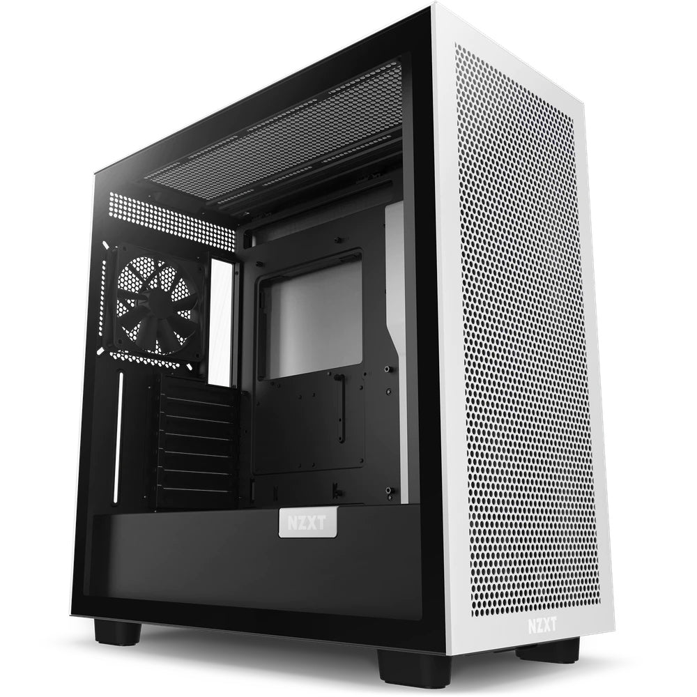 Gabinete Nzxt H7 Flow Mt Mini-Itx/Eatx Tg 2Ven S/Ft Bk/W Cm-H71Fg-01