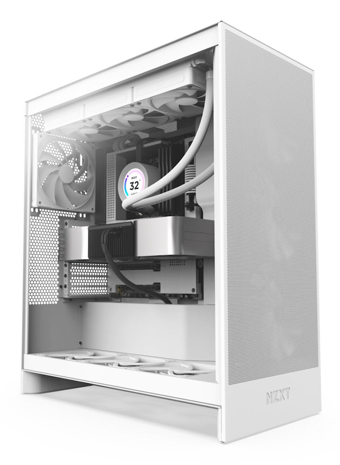 Gabinete Nzxt H7 Flow/Blanco/Midi-Tower/Gamer