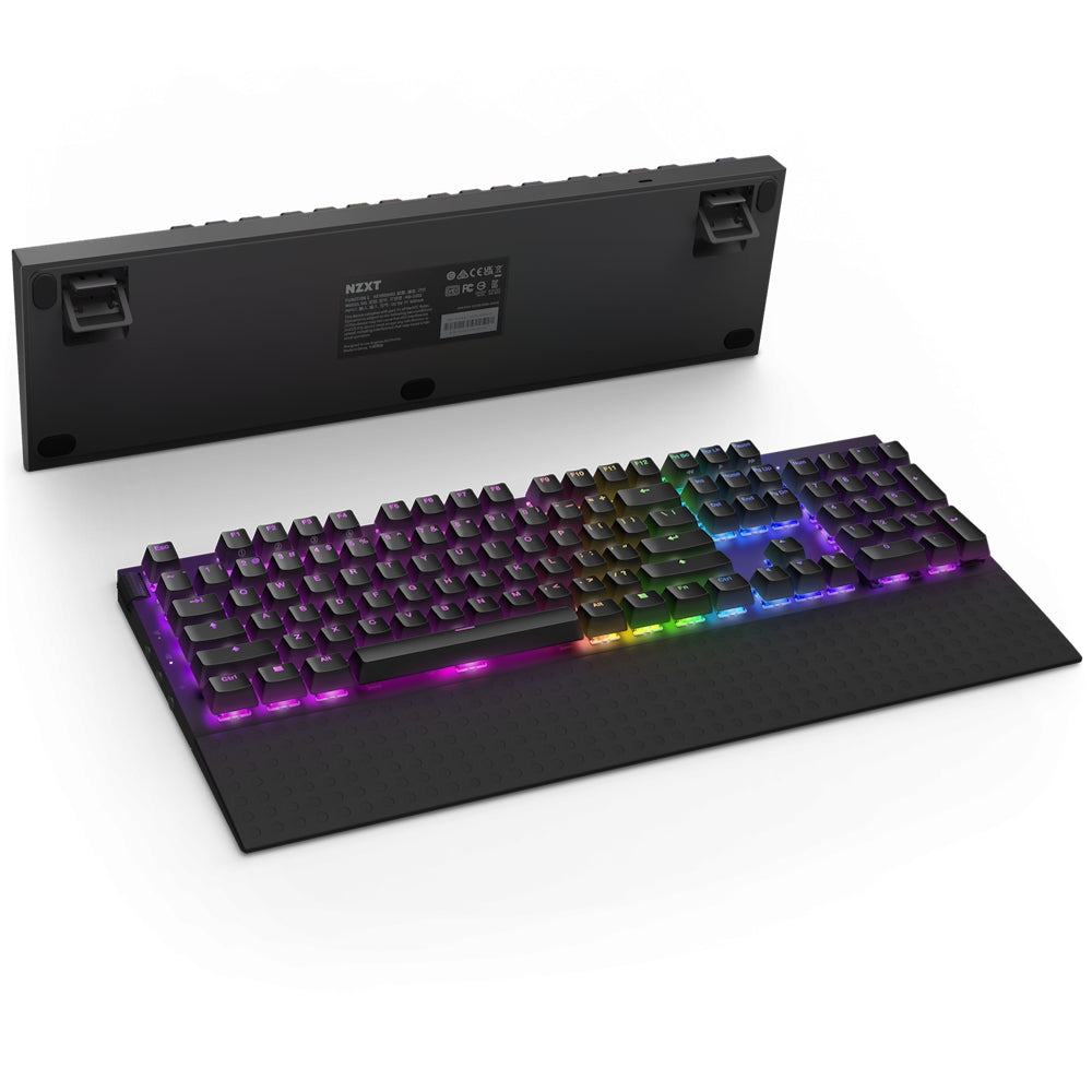 Teclado Mecanico Nzxt Function 2 / Negro / Rgb / Switch Óptico Gateron Red / Reposa Muñecas / Ingles /Gamer.