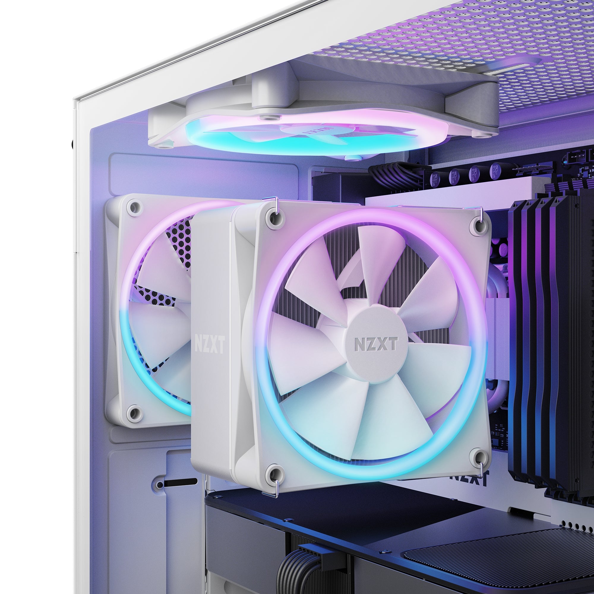 Disipador De Aire Cpu Nzxt T120/ Blanco /Comp. Amd-Intel /Rgb/ Gamer