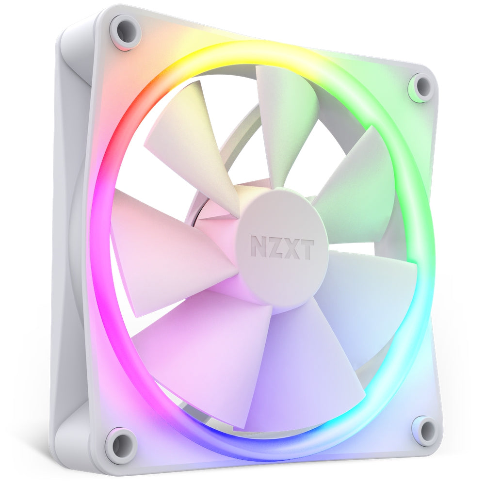 Ventilador Nzxt P/Gab 120Mm F120 Rgb Triple Wh 80 Ea Rf-R12Tf-W1