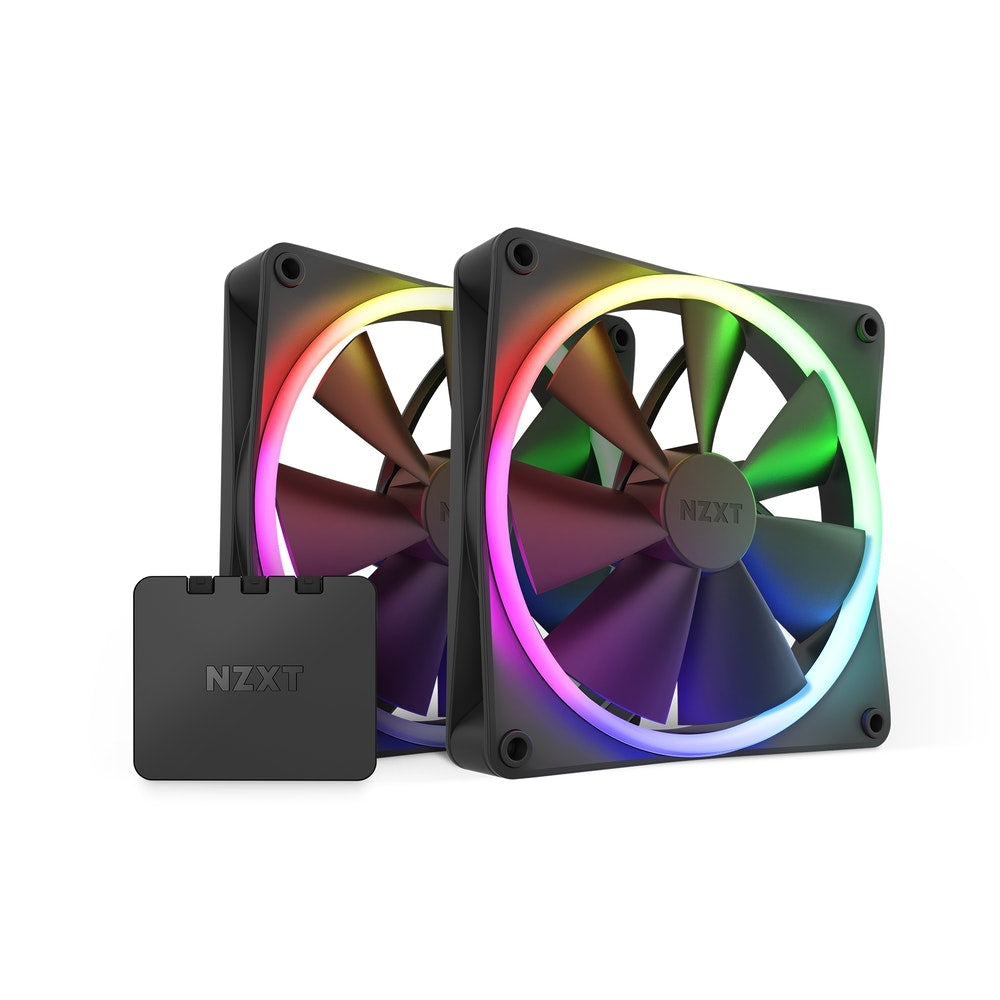 Ventilador Nzxt P/Gab 140Mm F140 Rgb Twin Bk 80 Ea (Rf-R14Df-B1)