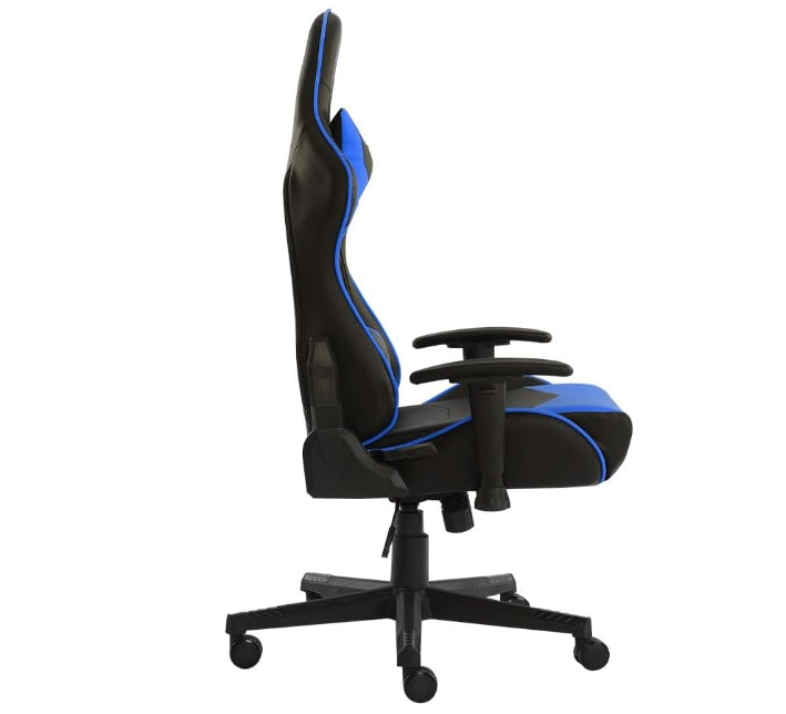 Silla Gamer Ocelot/Color Azul Con Negro/Descansa Brazos Ajustables/ Reclinable 90-155 Grados/ Soporta Hasta 150Kg