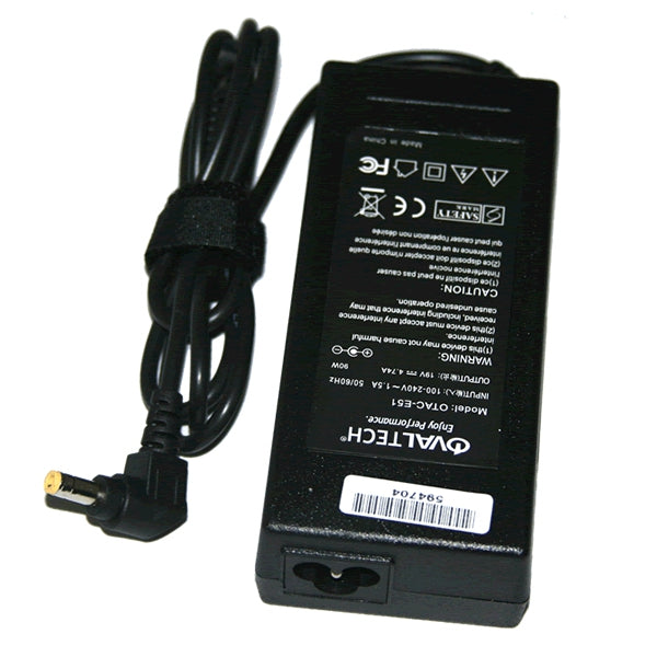 Adaptador Para Computadora Portatil Ovaltech 19V/4.74Ah + Usb Cargador Laptop Otac-E51 De 90W 19V-4.74A (5.5*2.5)