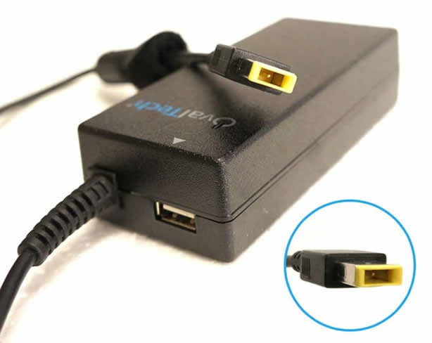 Adaptador Para Computadora Portátil Ovaltech 20V/4.62Ah C/Blister + Usb De Corriente Negro Batería Lenovo