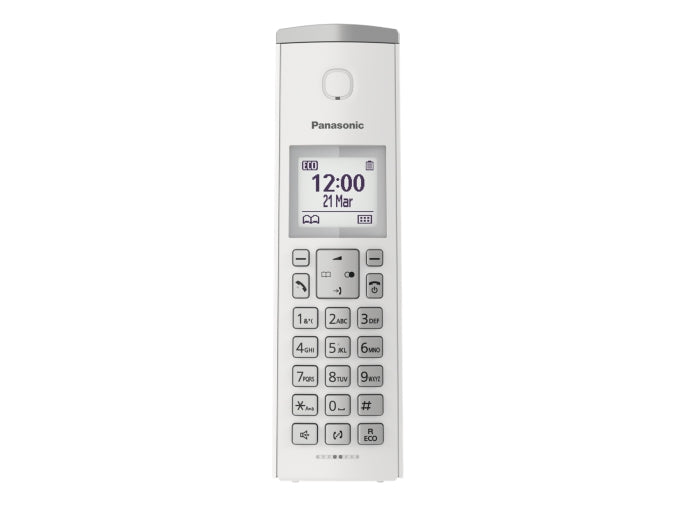 Telefono Inalambrico Panasonic Kx-Tgk210 Dect 120 Canales Con Identificador De Llamadas Blanco