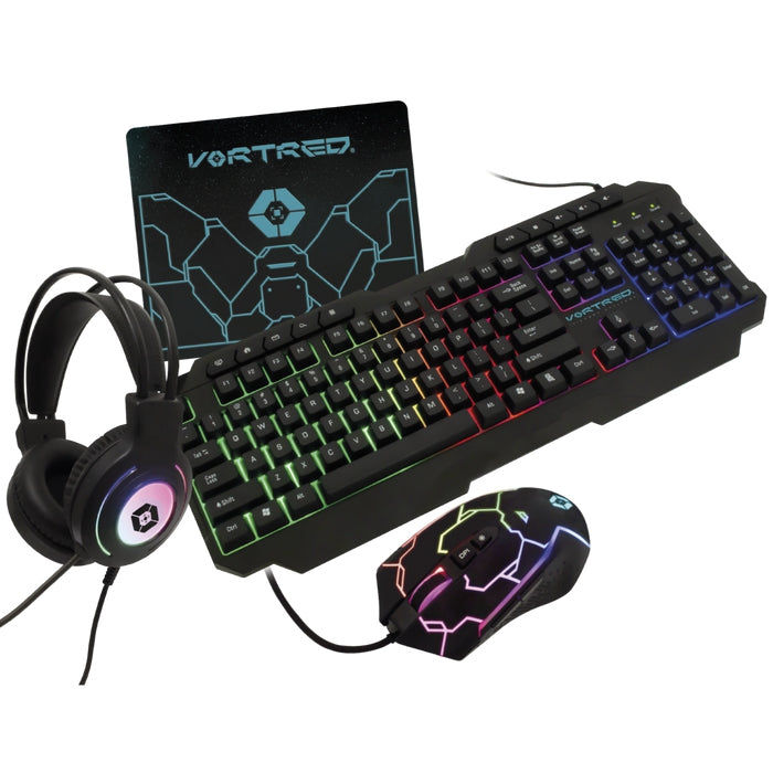 Kit Gamer Alambrico 4 En 1 - Gear Up Vortred By Perfect Choice