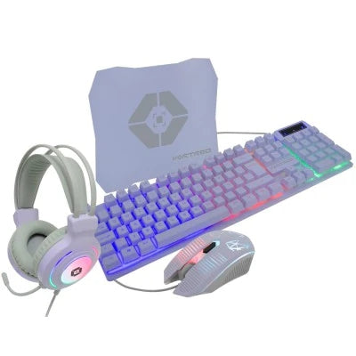 Kit Teclado Y Mouse Gamer Perfect Choice Alámbrico Vortred Berry V-930662