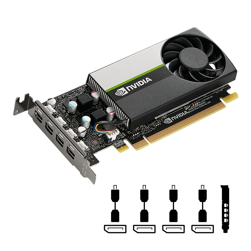 Tarjeta De Video Quadro Pny Nvidia Vcnt10008Gb-Pb 8Gb Gddr6 4X Mini Dp