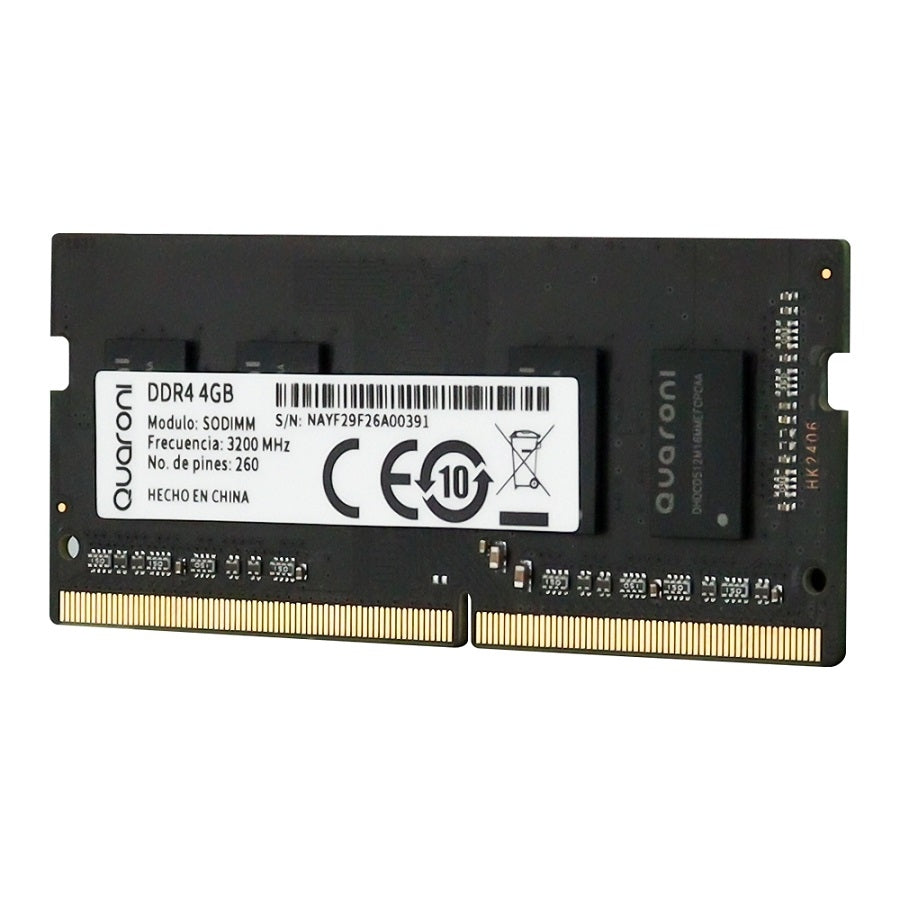 Memoria Ram Quaroni Sodimm Ddr4 8Gb 3200 Mhz Cl19 260Pin 1.2V