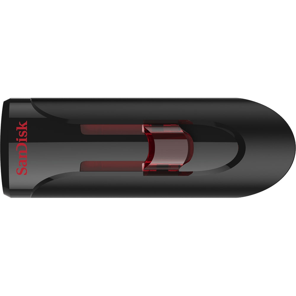 Memoria Sandisk 128Gb Usb 3.0 Cruzer Glide Z600 Negro C/Rojo