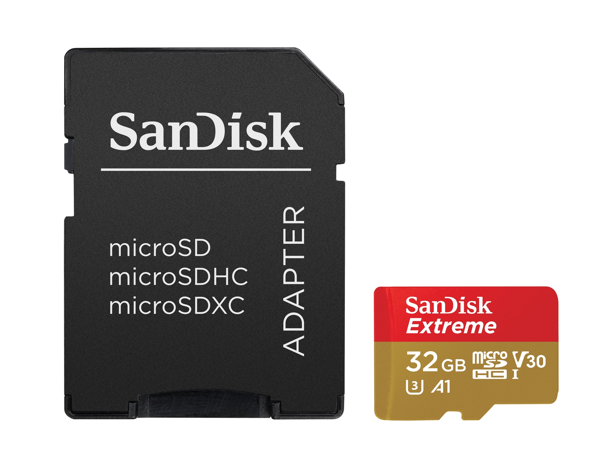 Memoria Sandisk Extreme 32Gb Micro Sdhc 100Mb/S 4K Clase 10 A1 V30 C/Adaptador