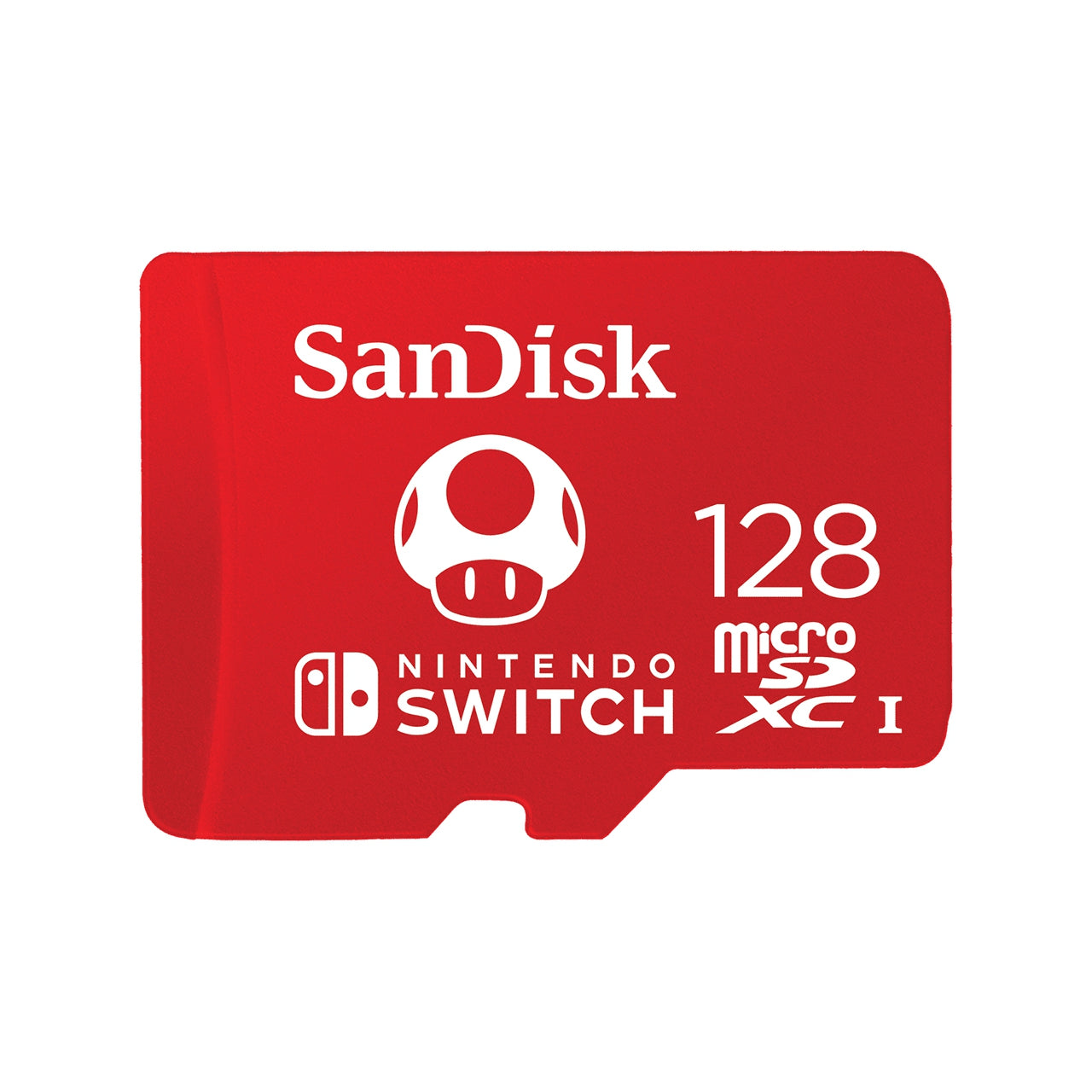 Memoria Micro Sdxc 128Gb Para Nintendo Switch Sandisk Uhs-I C10 100 Mb/S 90 Rojo