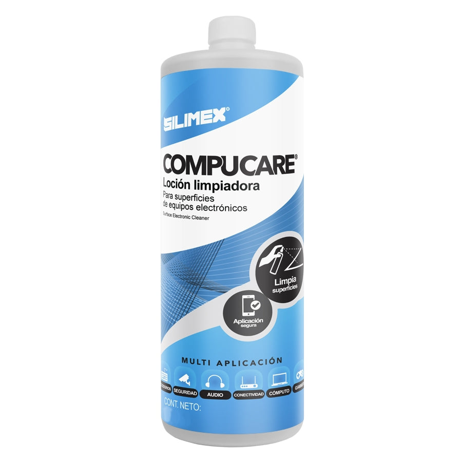 Silimex Compucare Locion Limpiadora Y Protectora De Carcasas Plasticas Y Metalicas Para Uso Exclusivamente Externo Locion 1 Lt