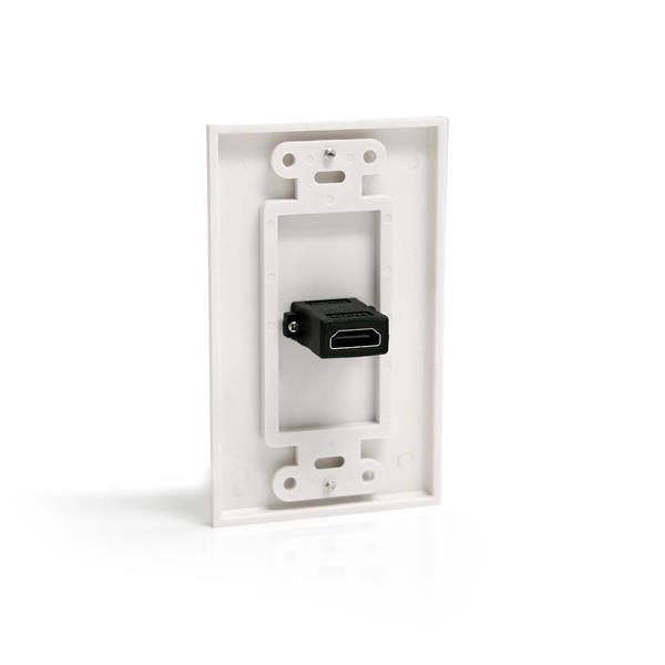 Placa De Pared Hdmi De Una Entrada Hembra - Color Blanco - Hdmiplate - Startech.Com Mod. Hdmiplate