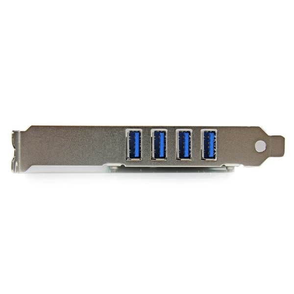 Tarjeta Adaptador Pci Express Pci-E Usb 3.0 Con Uasp De 4 Puertos Y Alimentación Sata - Controlador Superspeed - 4X Usb A - Startech.Com Mod. Pexusb3S4V